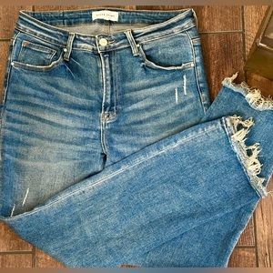 Risen Distressed Rancher Bootcut Jeans, 11/30